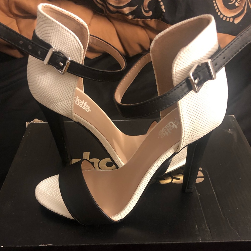 Black and White Casual/Dress Heels